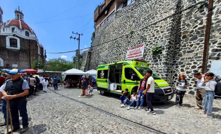 Colapso de puente colgante en Malinalco