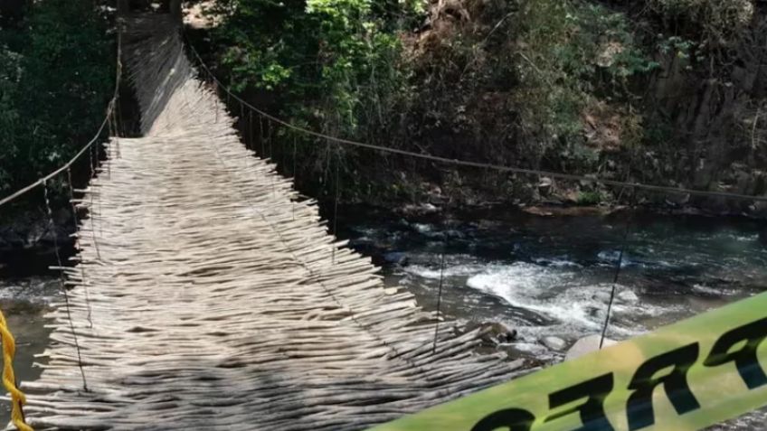 Tras colapso de puente colgante en Malinalco, autoridades clausuran la atracción; hubo 7 lesionados