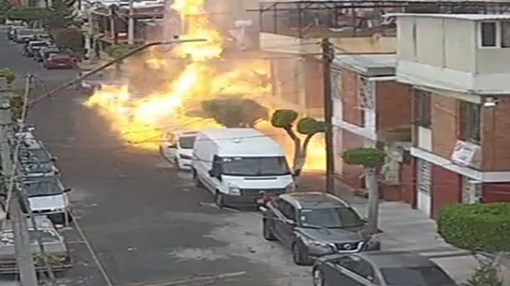 VIDEO: El momento exacto de la explosión de un tanque de gas en Neza; tres heridos hasta el momento