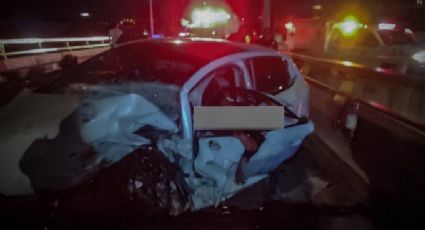 (VIDEO) Tragedia en CDMX: Conductor iba a exceso de velocidad y acaba prensado y sin vida sobre Mixcoac