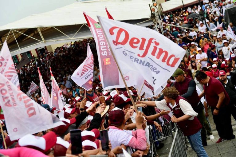 Delfina Gómez en Nicolás Romero