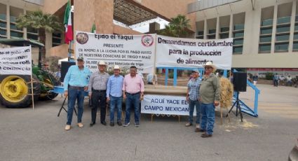Tras falta de acuerdos, productores de Sonora mantienen plantón en Cajeme