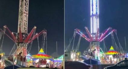 (VIDEO) Tragedia opaca feria en Tabasco: Difunden el momento exacto en que juego mecánico falla