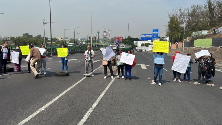 Mega bloqueo en Indios Verdes
