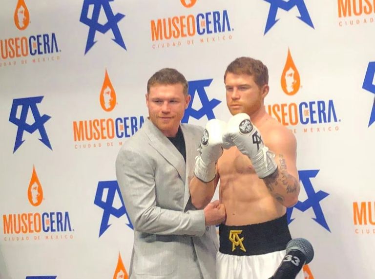 Estatua de cera 'Canelo' Álvarez 