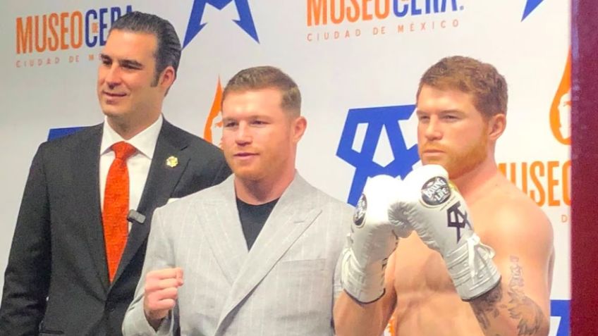 'Canelo' se inclina por Morena para el Gobierno de la CDMX durante ceremonia en el Museo de Cera