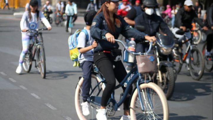 Todo un éxito la primera Rodada Infantil 2023 en el Zócalo de la Ciudad de México; juegos y diversión