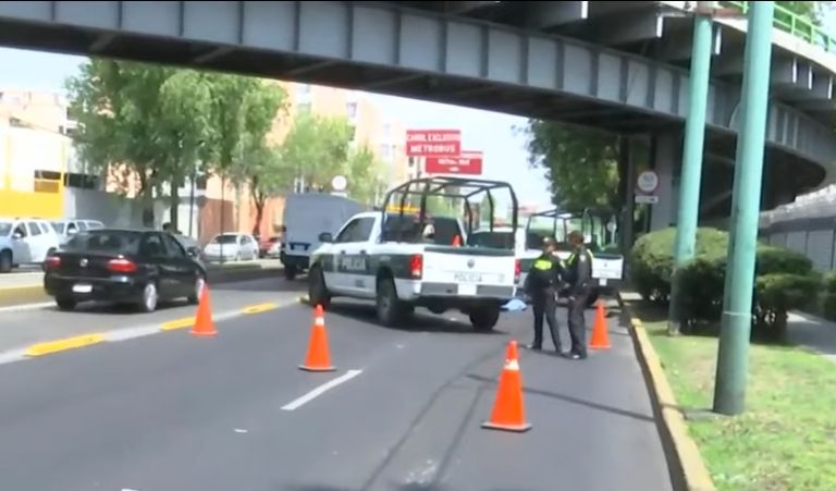 Motociclista accidentado en CDMX