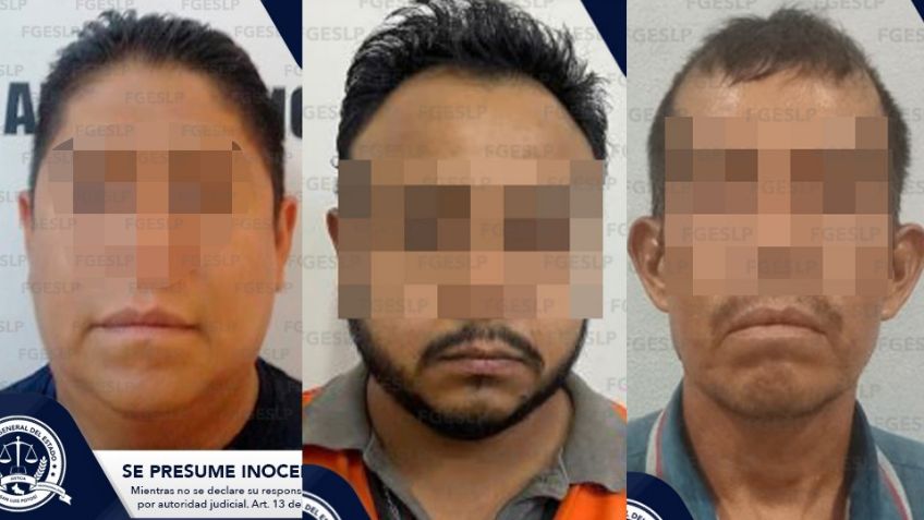 Caen tres sujetos por el asesinato de tres personas en San Luis Potosí; dos fueron arrolladas