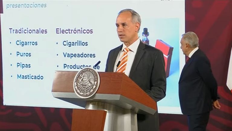 López-Gatell informa sobre tabaquismo. Foto: Gobierno de México