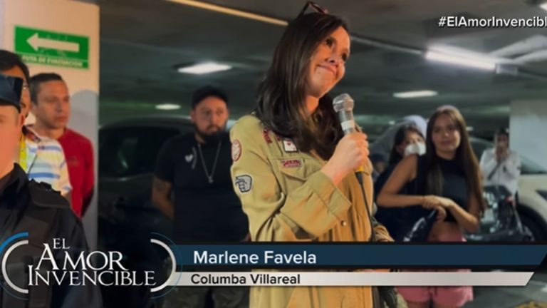 Marlene rompió en llanto al despedirse de sus compañeros