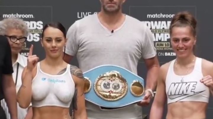 Cherneka Johnson promociona su OnlyFans con topless en ceremonia de pesaje y después cae derrotada