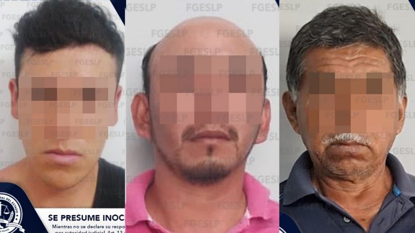 San Luis Potosí: Capturan a tres individuos por abusar de tres féminas, dos de ellas menores