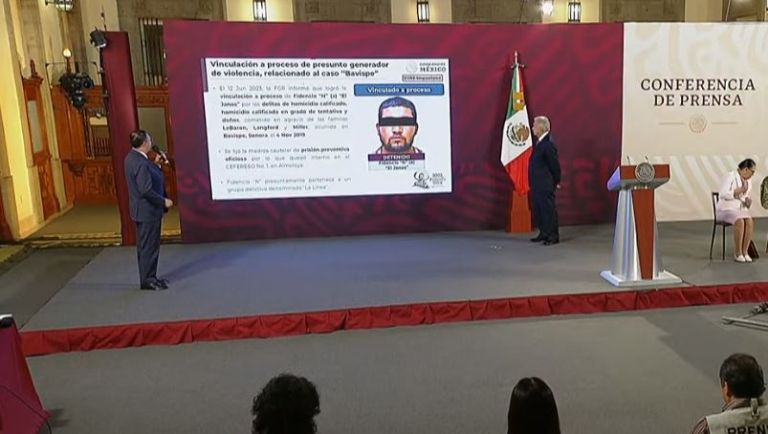 Vinculan a proceso a 'El Janos' por matanza en Bavispe. Foto: Gobierno de México