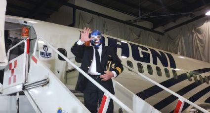 Aerolínea presenta avión con máscara de Blue Demon Jr; un homenaje a la Lucha Libre mexicana