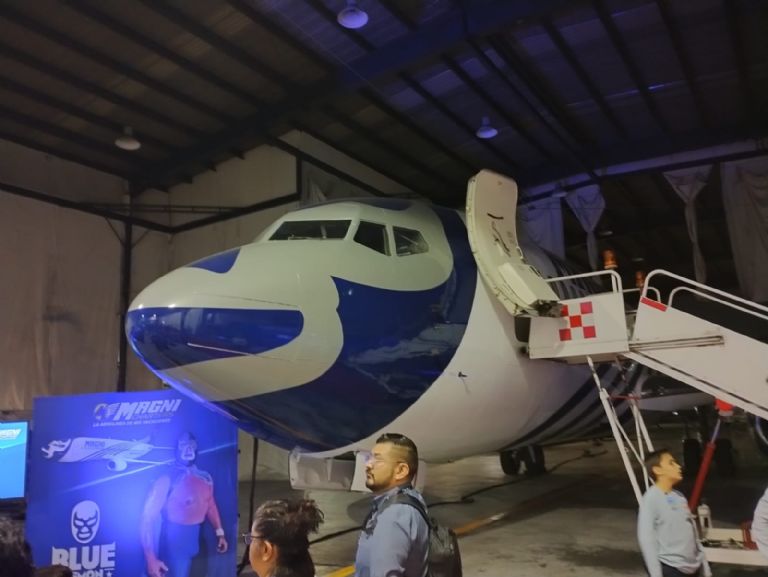 Avión de Blue Demon