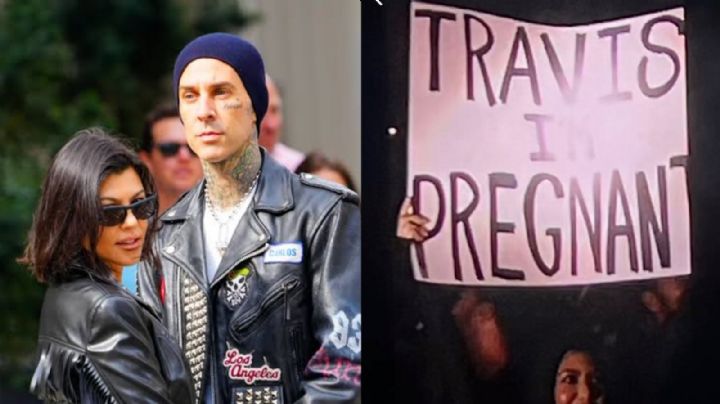 VIDEO: En pleno concierto, Kourtney Kardashian informa a Travis Barker que está embarazada