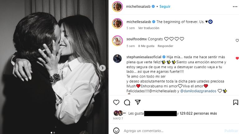 Michelle Salas anunció su boda