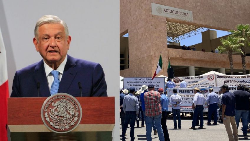 AMLO, sin acuerdos con productores y agricultores 'plantados' en Ciudad Obregón: Promete diálogo