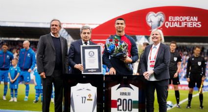 Cristiano Ronaldo es el primer jugador en llegar a 200 partidos en selección mayor y celebra con gol