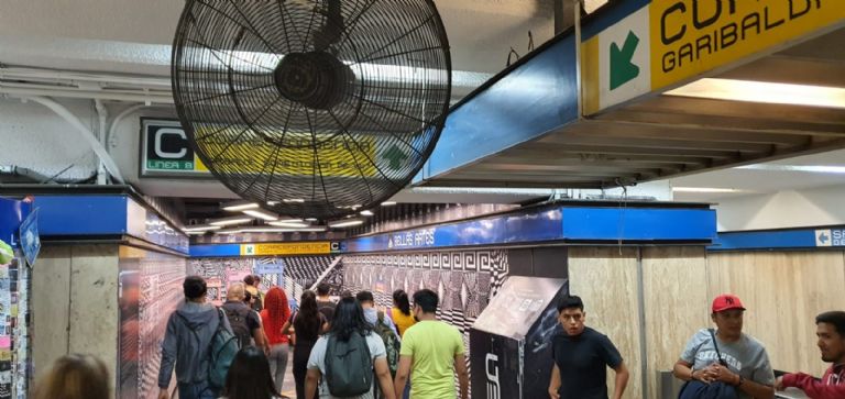 Ola de calor en el Metro de la CDMX