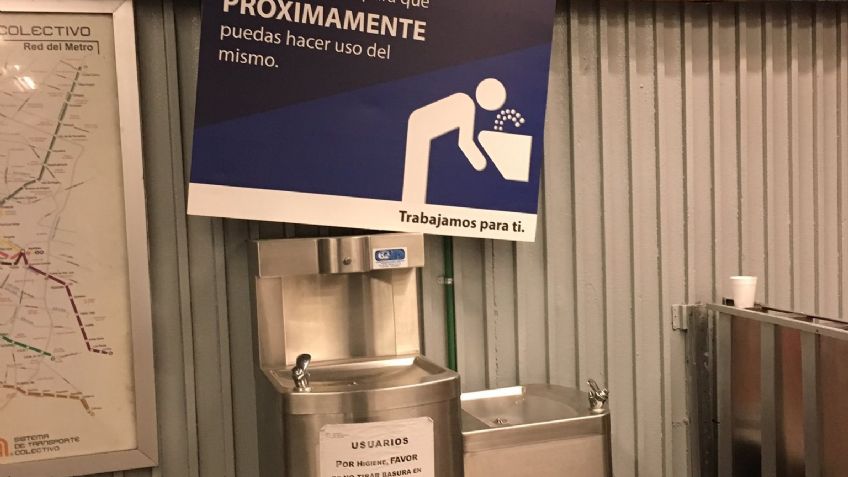 Que no te gane el calor: En estas estaciones del Metro de la CDMX hay bebederos para refrescarte