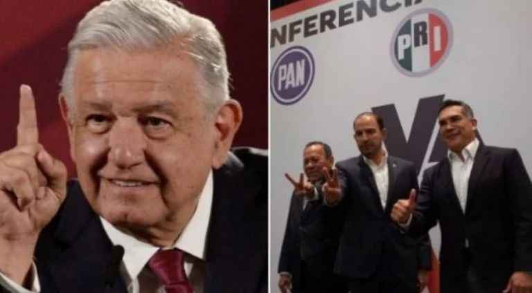 AMLO arremete contra la oposición. Foto: Internet