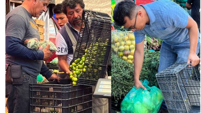 Noble labor: Comerciantes del Edomex donan más de dos toneladas de alimento a población vulnerable