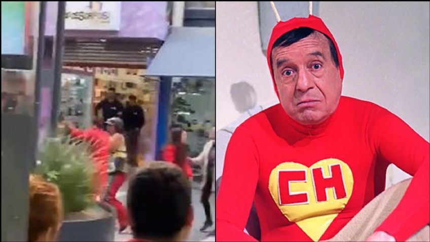 De no creerse: Asaltan al 'Chapulín Colorado' en plena calle de Argentina; el VIDEO se vuelve viral