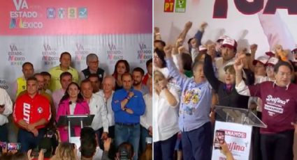 Inicia conteo del PREP en Edomex: Delfina Gómez y Alejandra del Moral celebran futura victoria