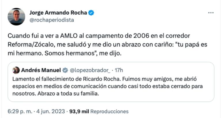 Tuit Jorge Armando Rocha 