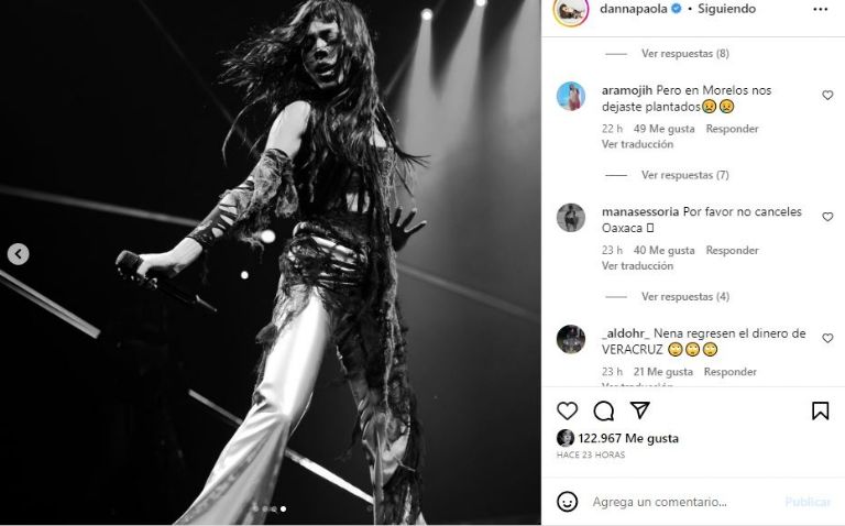 Cancelan a Danna Paola