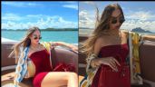 Belinda enamora a sus fans con pequeño vestido rojo; internautas piden que ella sea 'Barbie'