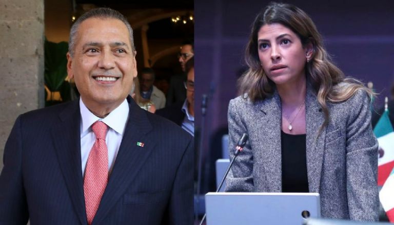 Manlio Fabio Beltrones y su hija