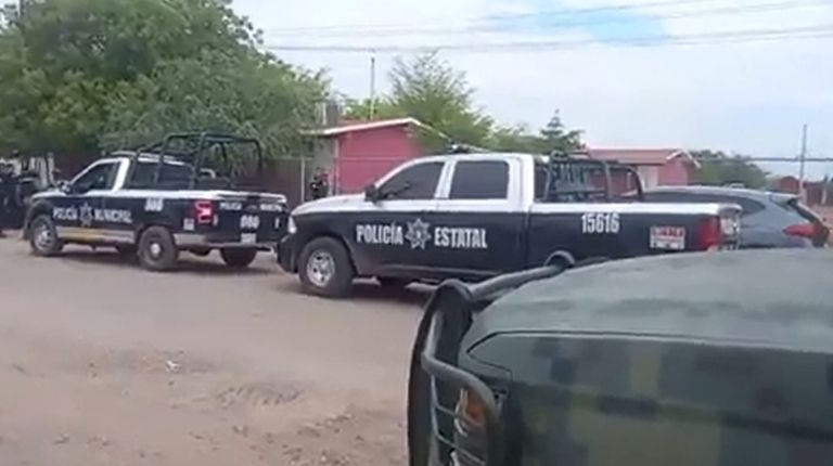 Autoridades se movilizan por supuesta balacera en Obregón. Foto: Facebook