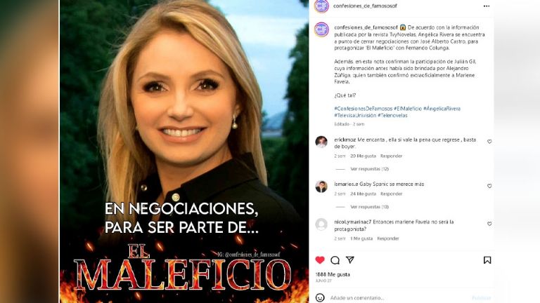 Angélica volvería a Televisa