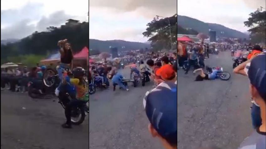 Joven tiene aparatoso accidente al hacer acrobacias en una motocicleta; afirman que perdió la vida
