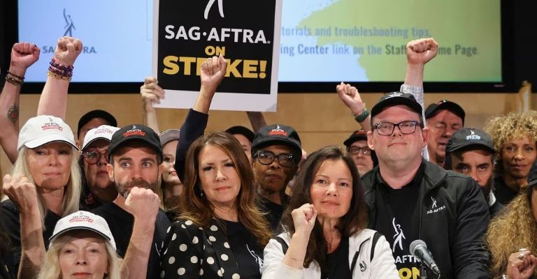 Fran Drescher lideró la huelga de actores