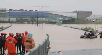 Tragedia en Corea del Sur: Ya son 37 muertos tras inundación de un túnel; hay cadáveres atrapados