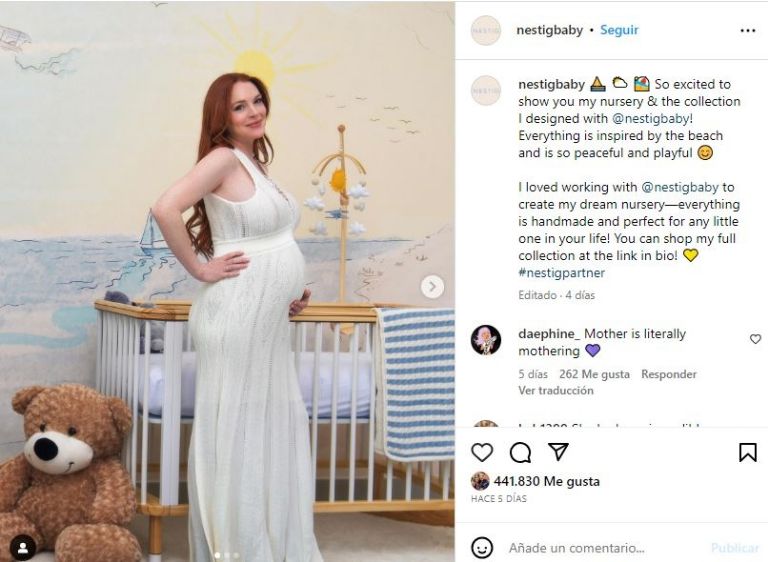 Publicación de Lindsay Lohan