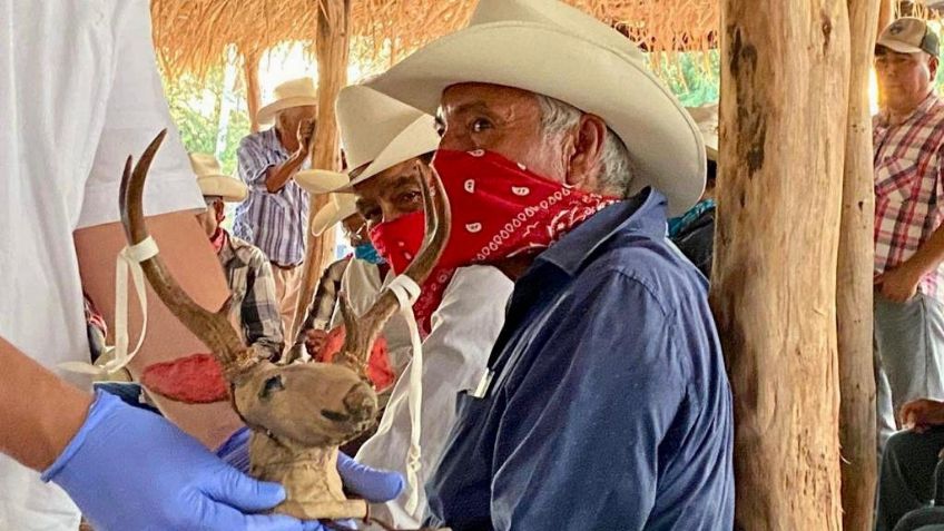 En ceremonia, Pueblo Yaqui recibe el Maaso Koba y objetos ceremoniales repatriados desde Suecia