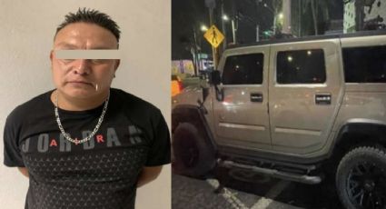 Con armas largas, drogas y en una Hummer de lujo, cae traficante de personas en Iztapalapa, CDMX