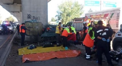 Imágenes fuertes: Hombre muere prensado tras fatídico accidente en la autopista México-Puebla