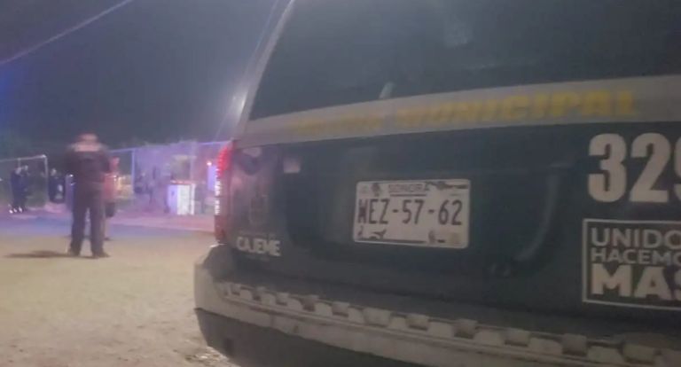 Balacera en Cajeme moviliza a las autoridades. Foto: Facebook