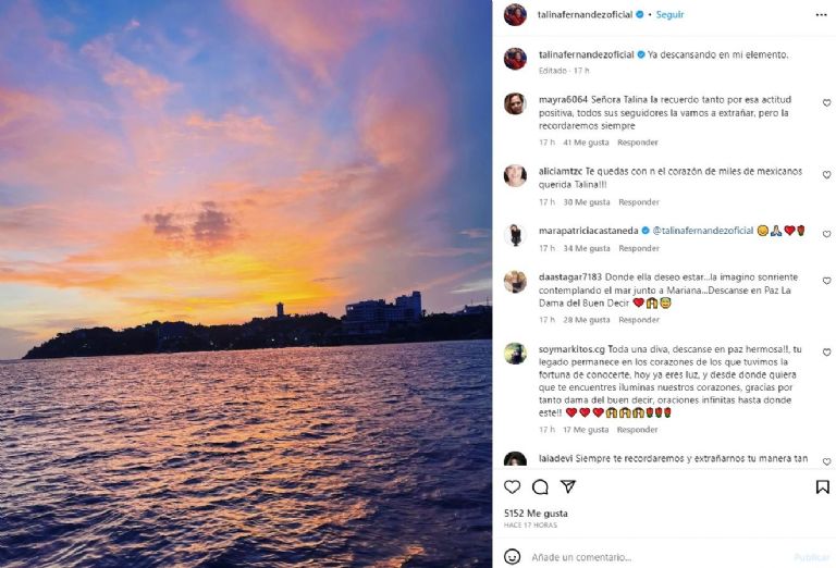 Llevaron los restos de Talina Fernández al mar