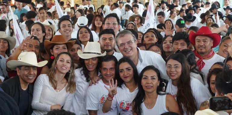 Marcelo Ebrard de visita en Naucalpan