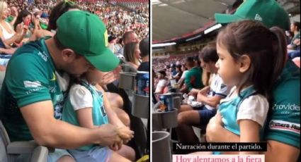 VIDEO: Padre aficionado al club León conmueve al narrar a su hija invidente el partido de Leagues Cup