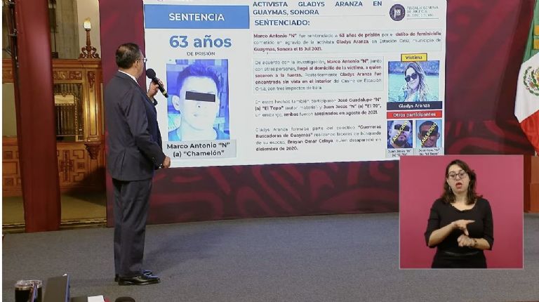 Confirman sentencia al feminicida de Gladys Aranza Ramos. Foto: Gobierno de México