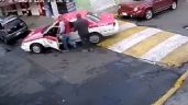 Captan presunto secuestro a plena luz del día en CDMX: Taxi se lleva a sujeto en Magdalena Contreras