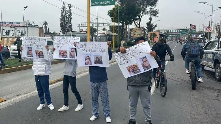 Exigen justicia por violación de dos gemelas; manifestantes bloquean la Vía Morelos, en Ecatepec